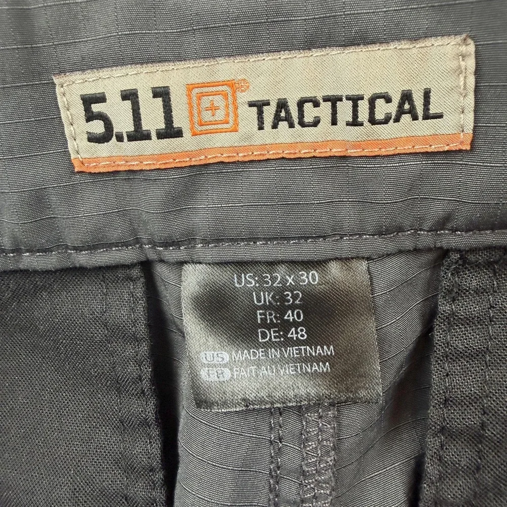 5.11 Tactical Pants Mens 32x30 Gray Nylon Ripstop Hiking Work Hemmed Altered 26